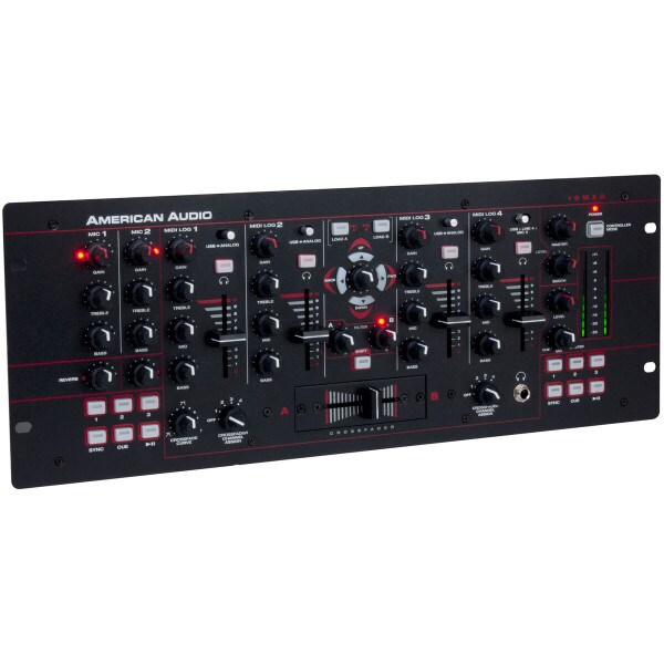 Main product image for American Audio 19MXR 19" 4-Channel DJ Mixer and MID 244-4500